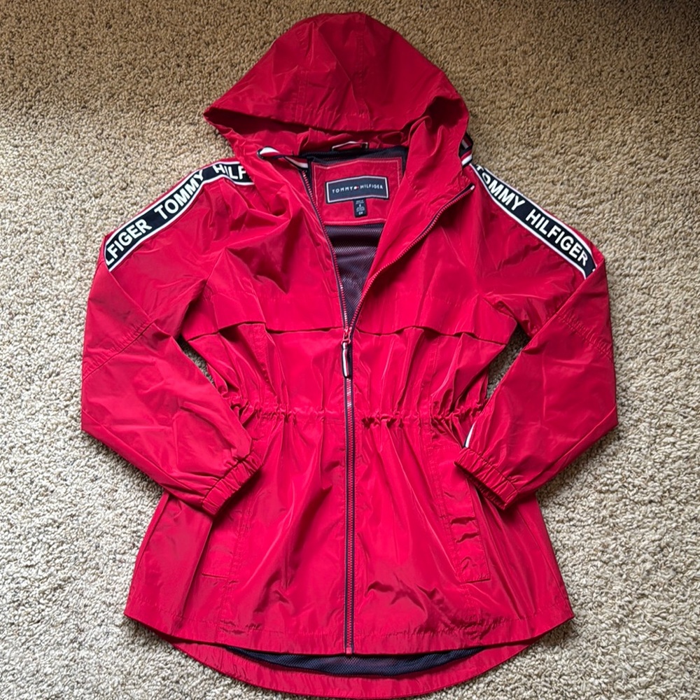 Tommy Hilfiger Red Hooded Jacket